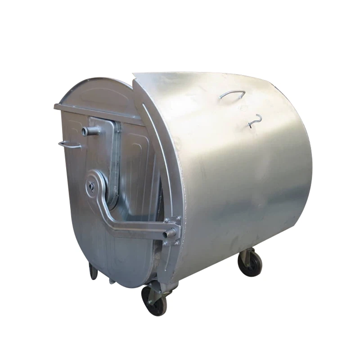 Контейнер за боклук на колело от неръждаема стомана